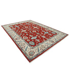 Kazak 8' 10" X 12' 2" Hand-Knotted Wool Rug 8' 10" X 12' 2" (269 X 371) / Red / Ivory