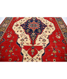 Kazak 10' 1" X 13' 7" Hand-Knotted Wool Rug 10' 1" X 13' 7" (307 X 414) / Ivory / Blue