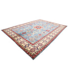 Kazak 10' 0" X 13' 10" Hand-Knotted Wool Rug 10' 0" X 13' 10" (305 X 422) / Blue / Ivory