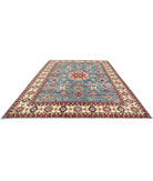 Kazak 10' 0" X 13' 10" Hand-Knotted Wool Rug 10' 0" X 13' 10" (305 X 422) / Blue / Ivory