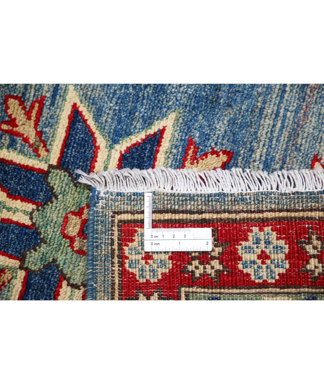 Kazak 10' 0" X 13' 10" Hand-Knotted Wool Rug 10' 0" X 13' 10" (305 X 422) / Blue / Ivory