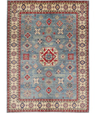 Kazak 10' 0" X 13' 10" Hand-Knotted Wool Rug 10' 0" X 13' 10" (305 X 422) / Blue / Ivory