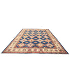 Kazak 9' 11" X 14' 3" Hand-Knotted Wool Rug 9' 11" X 14' 3" (302 X 434) / Blue / Ivory