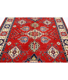 Kazak 6' 10" X 9' 2" Hand-Knotted Wool Rug 6' 10" X 9' 2" (208 X 279) / Red / Ivory