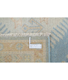 Kazak 8' 9" X 11' 9" Hand-Knotted Wool Rug 8' 9" X 11' 9" (267 X 358) / Blue / Ivory