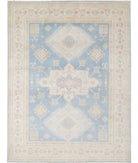 Kazak 8' 9" X 11' 9" Hand-Knotted Wool Rug 8' 9" X 11' 9" (267 X 358) / Blue / Ivory