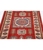 Kazak 3' 2" X 5' 0" Hand-Knotted Wool Rug 3' 2" X 5' 0" (97 X 152) / Red / Ivory