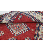 Kazak 2' 1" X 4' 11" Hand-Knotted Wool Rug 2' 1" X 4' 11" (64 X 150) / Red / Ivory