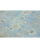 Oushak 9' 7" X 12' 7" Hand-Knotted Wool Rug 9' 7" X 12' 7" (292 X 384) / Blue / Ivory