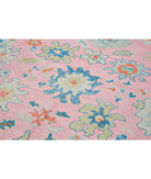 Oushak 7' 11" X 11' 4" Hand-Knotted Wool Rug 7' 11" X 11' 4" (241 X 345) / Pink / Grey