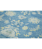 Oushak 9' 6" X 12' 2" Hand-Knotted Wool Rug 9' 6" X 12' 2" (290 X 371) / Blue / Grey