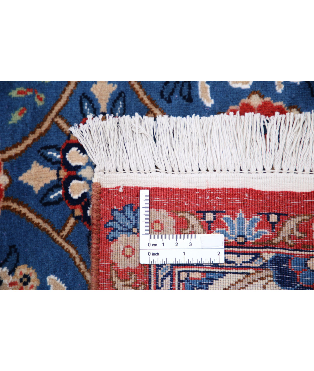 Varamin 6'10'' X 9'5'' Hand-Knotted Wool Rug 6'10'' x 9'5'' (205 X 283) / Blue / Red