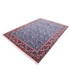 Varamin 6'10'' X 9'5'' Hand-Knotted Wool Rug 6'10'' x 9'5'' (205 X 283) / Blue / Red