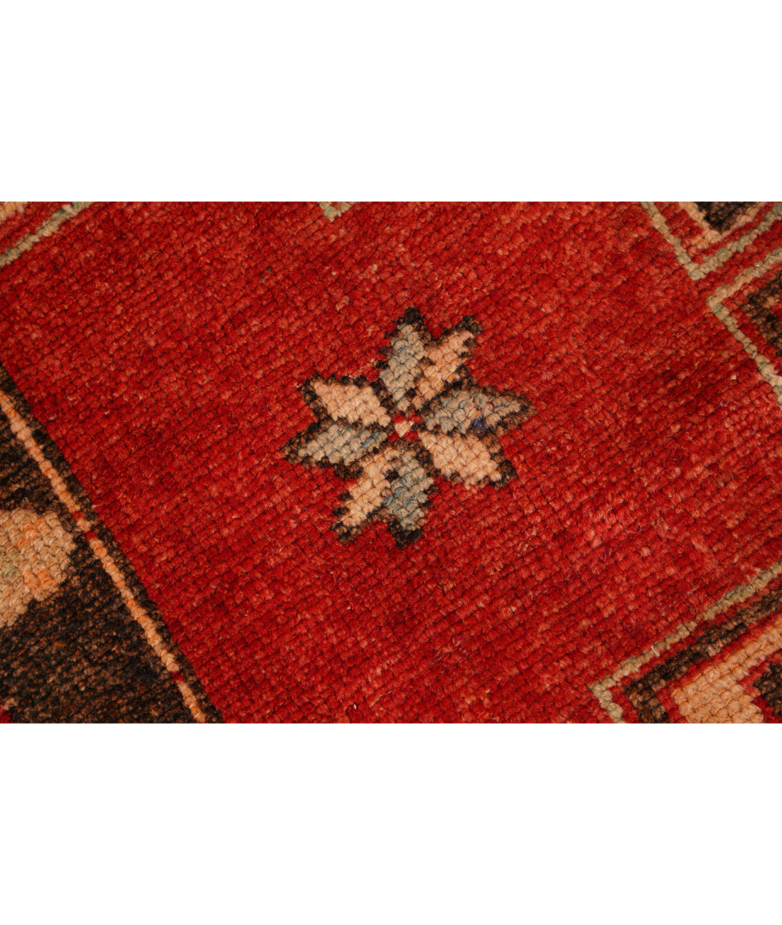 Anatolian 3' 7" X 12' 2" Hand-Knotted Wool Rug 3' 7" X 12' 2" (109 X 371) / Red / Brown