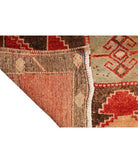 Anatolian 3' 7" X 12' 2" Hand-Knotted Wool Rug 3' 7" X 12' 2" (109 X 371) / Red / Brown