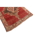 Anatolian 4' 3" X 12' 0" Hand-Knotted Wool Rug 4' 3" X 12' 0" (130 X 366) / Red / Pink