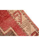 Anatolian 4' 3" X 12' 0" Hand-Knotted Wool Rug 4' 3" X 12' 0" (130 X 366) / Red / Pink