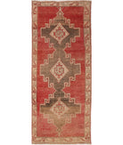 Anatolian 4' 3" X 12' 0" Hand-Knotted Wool Rug 4' 3" X 12' 0" (130 X 366) / Red / Pink