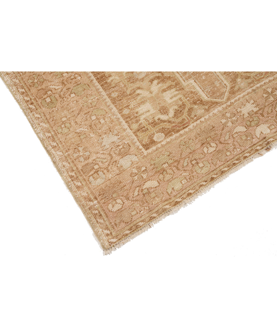 Anatolian 3' 11" X 7' 3" Hand-Knotted Wool Rug 3' 11" X 7' 3" (119 X 221) / Taupe / Brown