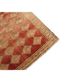 Anatolian 5' 0" X 11' 8" Hand-Knotted Wool Rug 5' 0" X 11' 8" (152 X 356) / Red / Taupe