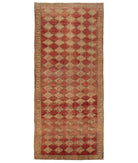 Anatolian 5' 0" X 11' 8" Hand-Knotted Wool Rug 5' 0" X 11' 8" (152 X 356) / Red / Taupe