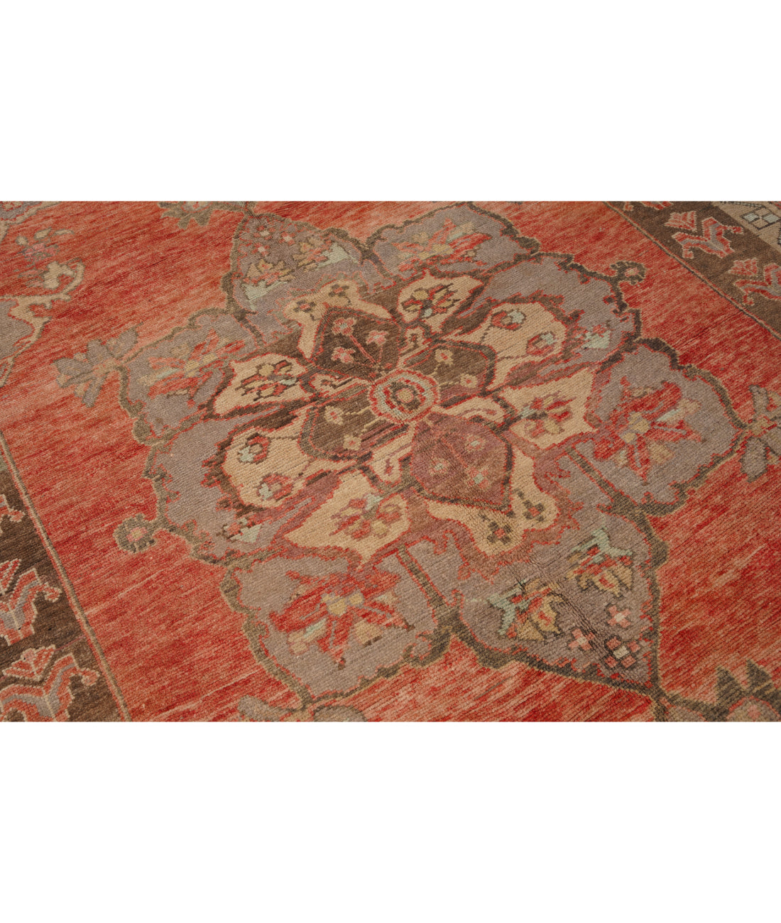 Anatolian 6' 0" X 10' 0" Hand-Knotted Wool Rug 6' 0" X 10' 0" (183 X 305) / Red / Grey