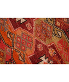 Herki 3' 2" X 12' 4" Hand-Knotted Wool Rug 3' 2" X 12' 4" (97 X 376) / Burgundy / Ivory