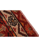 Herki 3' 2" X 12' 4" Hand-Knotted Wool Rug 3' 2" X 12' 4" (97 X 376) / Burgundy / Ivory