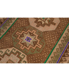 Anatolian 3' 6" X 12' 2" Hand-Knotted Wool Rug 3' 6" X 12' 2" (107 X 371) / Brown / Taupe