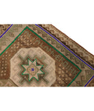 Anatolian 3' 6" X 12' 2" Hand-Knotted Wool Rug 3' 6" X 12' 2" (107 X 371) / Brown / Taupe