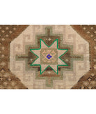 Anatolian 3' 6" X 12' 2" Hand-Knotted Wool Rug 3' 6" X 12' 2" (107 X 371) / Brown / Taupe