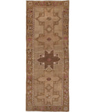 Anatolian 4' 2" X 11' 9" Hand-Knotted Wool Rug 4' 2" X 11' 9" (127 X 358) / Taupe / Brown