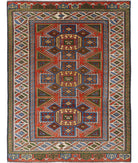 Kars 6' 4" X 8' 6" Hand-Knotted Wool Rug 6' 4" X 8' 6" (193 X 259) / Rust / Ivory