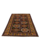 Kars 5' 0" X 6' 11" Hand-Knotted Wool Rug 5' 0" X 6' 11" (152 X 211) / Blue / Gold