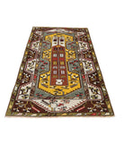 Kars 3' 10" X 6' 6" Hand-Knotted Wool Rug 3' 10" X 6' 6" (117 X 198) / Gold / Ivory