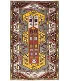 Kars 3' 10" X 6' 6" Hand-Knotted Wool Rug 3' 10" X 6' 6" (117 X 198) / Gold / Ivory