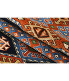 Kars 2' 8" X 7' 7" Hand-Knotted Wool Rug 2' 8" X 7' 7" (81 X 231) / Blue / Rust