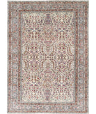 Kayseri 9' 1" X 13' 1" Hand-Knotted Wool Rug 9' 1" X 13' 1" (277 X 399) / Ivory / Grey