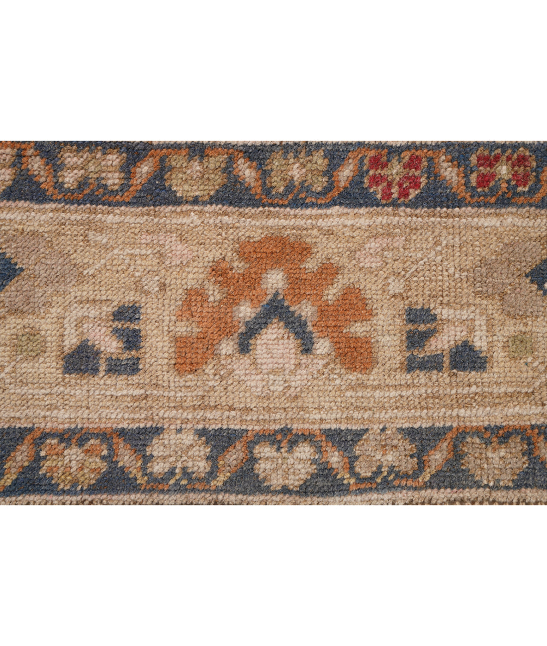 Taspinar 6' 4" X 10' 10" Hand-Knotted Wool Rug 6' 4" X 10' 10" (193 X 330) / Pink / Blue