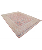 Hand Knotted Vintage Wool Rug 9' 6" X 12' 11" 9' 6" X 12' 11" (290 X 394) / Red / Brown