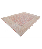 Hand Knotted Vintage Wool Rug 9' 6" X 12' 11" 9' 6" X 12' 11" (290 X 394) / Red / Brown