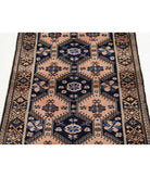 Yalameh 3'4'' X 4'10'' Hand-Knotted Wool Rug 3'4'' x 4'10'' (100 X 145) / Peach / Blue