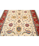 Ziegler 6' 6" X 9' 9" Hand-Knotted Wool Rug 6' 6" X 9' 9" (198 X 297) / Ivory / Red