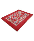 Ziegler 4' 10" X 6' 8" Hand-Knotted Wool Rug 4' 10" X 6' 8" (147 X 203) / Red / Blue