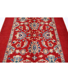 Ziegler 4' 10" X 6' 8" Hand-Knotted Wool Rug 4' 10" X 6' 8" (147 X 203) / Red / Blue