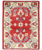 Ziegler 2' 2" X 3' 0" Hand-Knotted Wool Rug 2' 2" X 3' 0" (66 X 91) / Red / Ivory