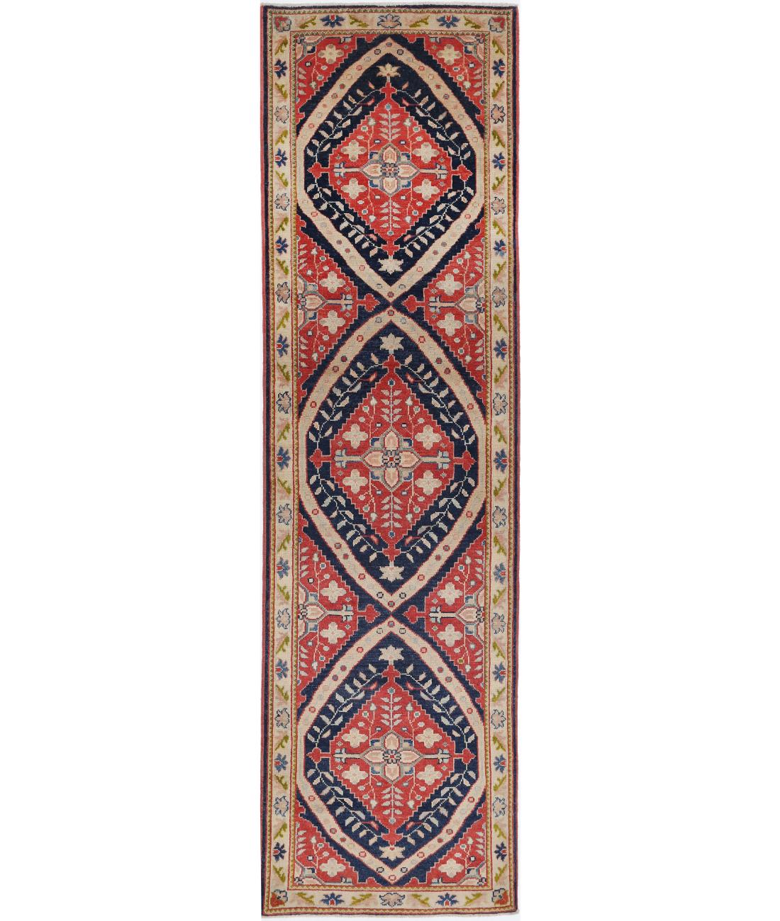 Ziegler 2' 8" X 9' 8" Hand-Knotted Wool Rug 2' 8" X 9' 8" (81 X 295) / Red / Ivory