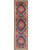 Ziegler 2' 8" X 9' 8" Hand-Knotted Wool Rug 2' 8" X 9' 8" (81 X 295) / Red / Ivory