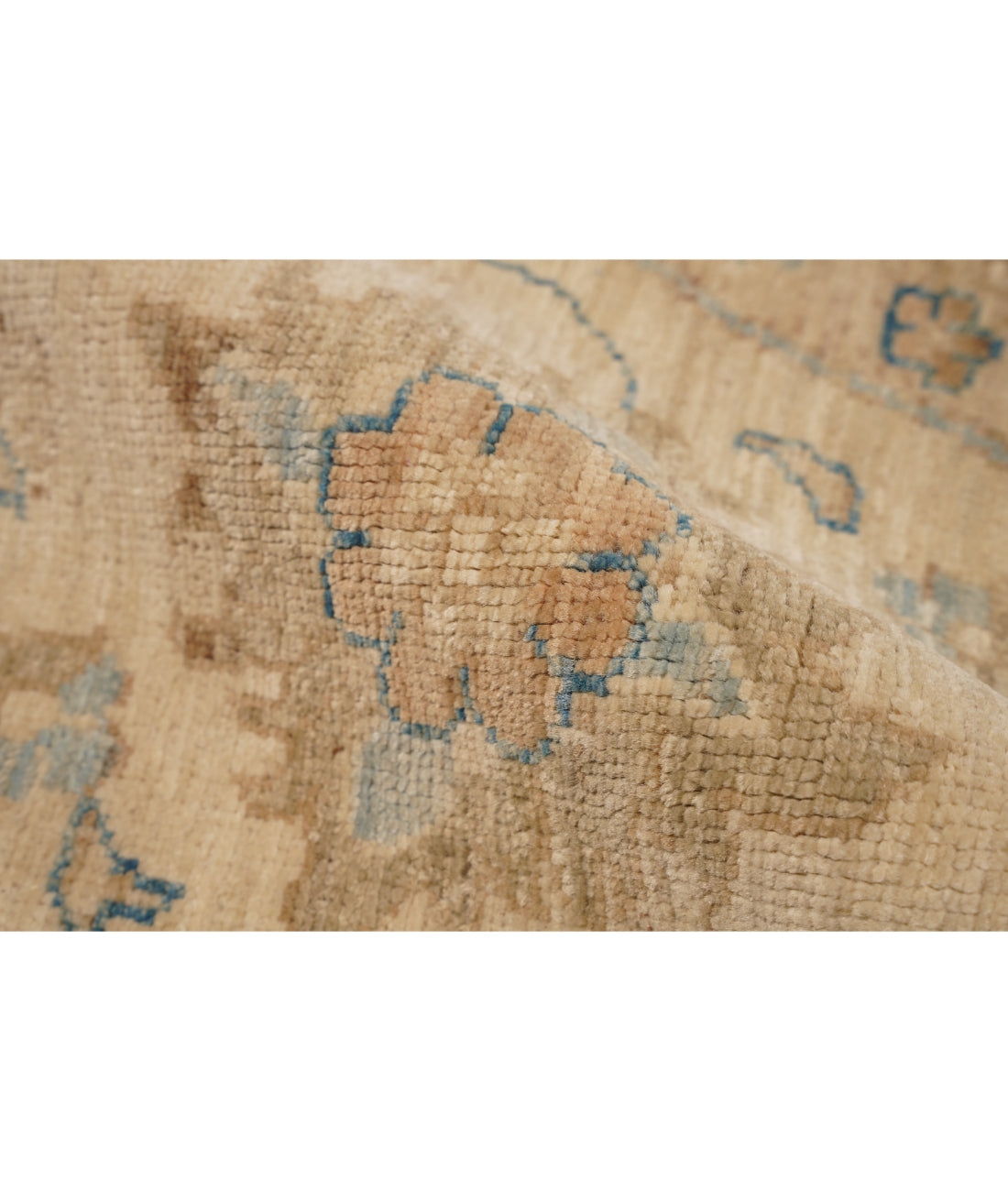 Ziegler 7' 11" X 7' 11" Hand-Knotted Wool Rug 7' 11" X 7' 11" (241 X 241) / Blue / Ivory