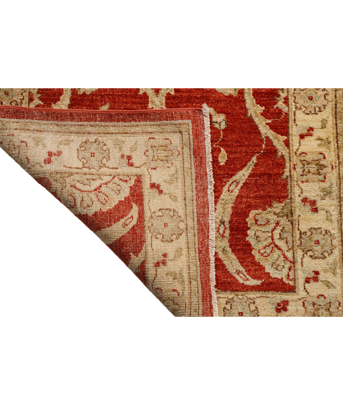 Ziegler 2' 7" X 15' 2" Hand-Knotted Wool Rug 2' 7" X 15' 2" (79 X 462) / Red / Ivory